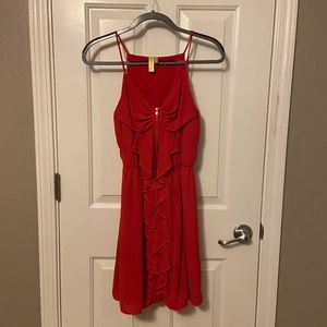 Hot Pink zipper dress